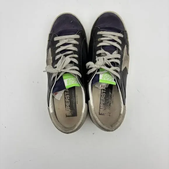 Golden Goose GDBB Super Star Sneakers Leather Suede Mens Shoes 41 US 8